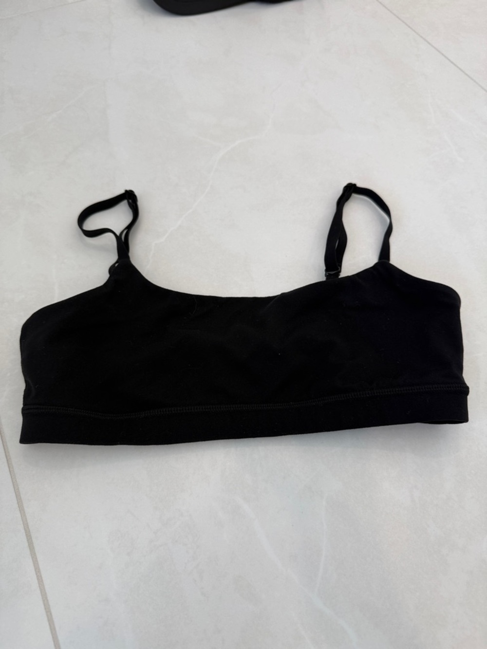 Amazon Black Stretch Bralette with Adjustable Straps